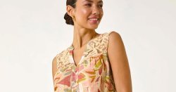 Roman's flattering dress is 'floaty' enough to hide tummies and on sale for £37.80