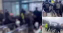 Chaos at UK college as huge student brawl erupts with police swarming scene