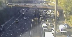 M25 traffic LIVE: Rush hour travel chaos with car on fire and 60 minute delays