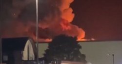 RAF Fairford fire: Huge blaze erupts at base used by US bombers - 'keep windows closed'