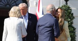 Trump breaks royal protocol straight away as King Charles and Queen Camilla arrive in US