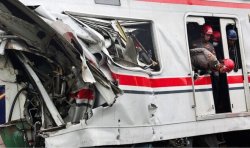 Indonesia train crash: 14 dead as two trains smash into each other in horror crash