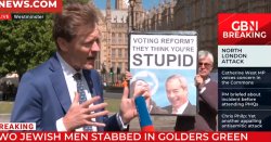 Reform’s Richard Tice lashes out at ‘unhinged’ protester: ‘Totally abhorrent!’