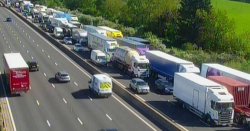 M1 traffic LIVE: Chaos on major UK motorway after huge pile up - 65 minute delays