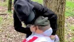Nigel Farage effigy stabbed, strangled and hanged in sickening video, as elections loom