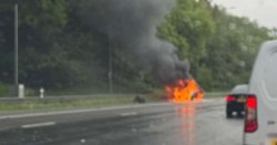 M60 traffic LIVE: Lanes closed near Pendlebury and and Whitefield after car fire