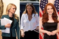 Donald Trump's three female aides attending to him while Melania avoids China trip