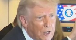 Brutal moment Trump shuts down BBC reporter with furious tirade on Air Force One