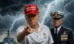 Trump issues thinly-veiled 'calm before the storm' threat with new bizarre image