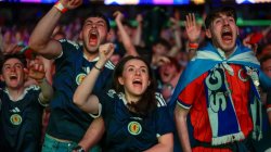 Jubilation as Scotland fans celebrate win