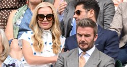 David Beckham and Katherine Jenkins' awkward Wimbledon run-in after 'f***ing joke' row
