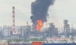 Russia burning as Ukraine launches massive attack 490 miles behind enemy lines