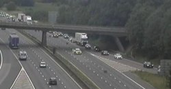 M1 traffic LIVE: Air ambulance dispatched as horror crash sparks motorway closure