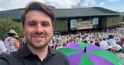 I watched Arthur Fery's Wimbledon semi-final in the second best place in the world