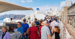 Brit tourists warned stunning Greek island has become 'one long toilet line' at 7am